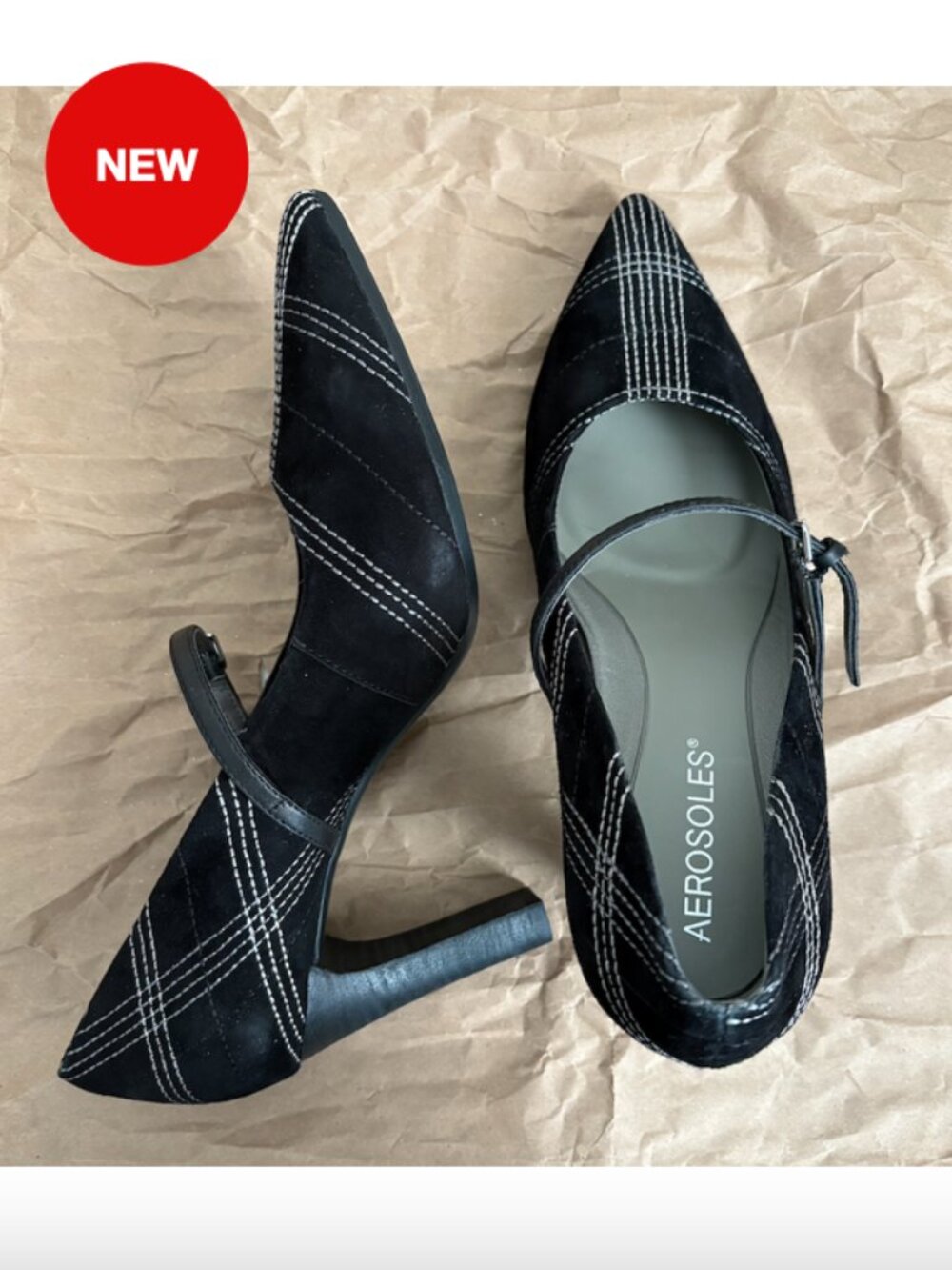 Aerosoles heels size 8.5 black Mary Jane pump